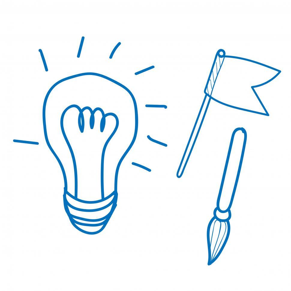 Free Image of Idea and strategy icon vector 
