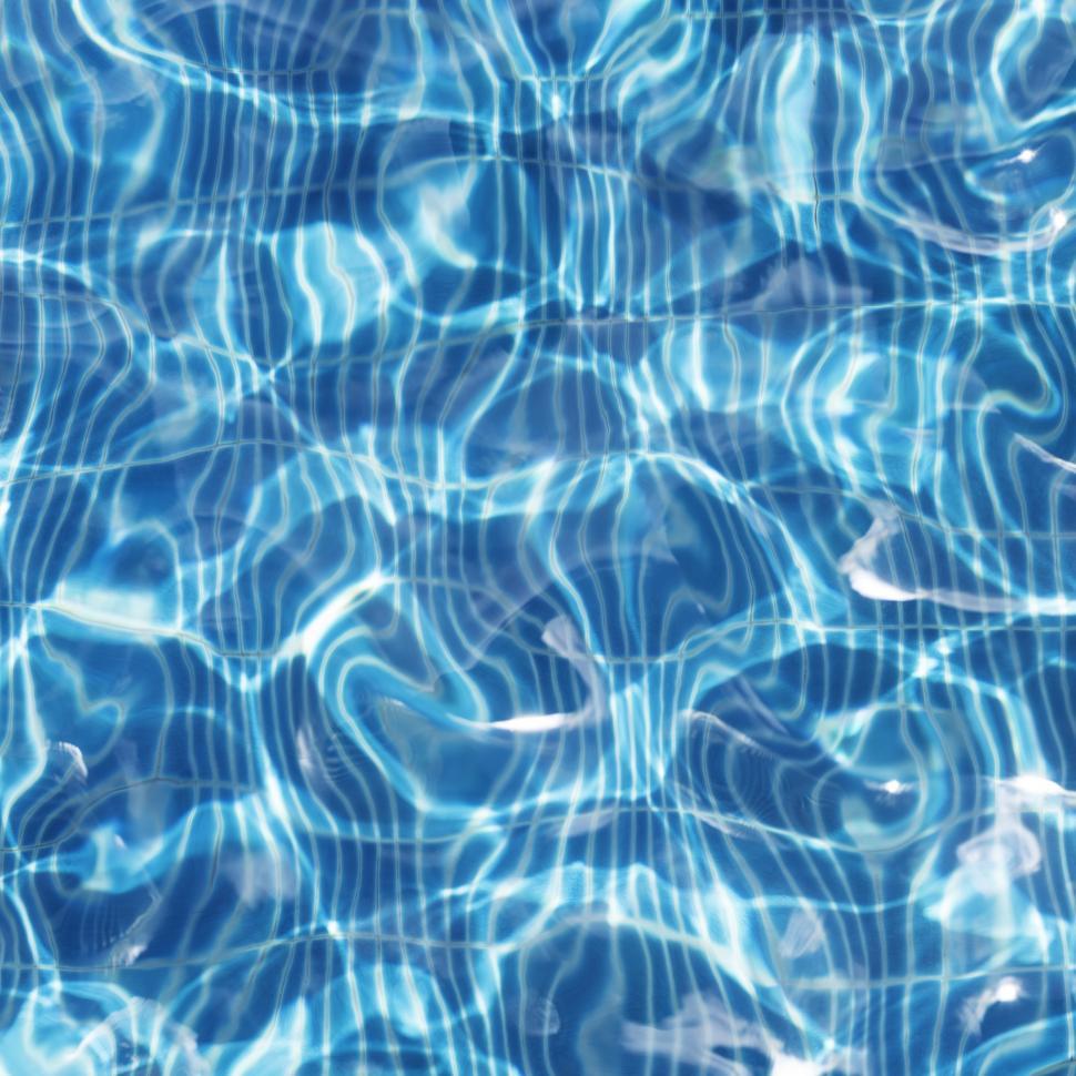 Download Free Stock Photo of Blue and white swimming pool tile texture 