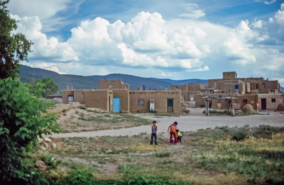 Free Image of Three Puebloan Children 