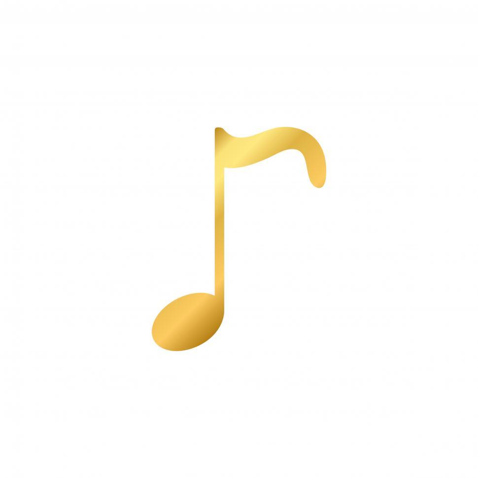 Free Image of Musical note vector on white background 