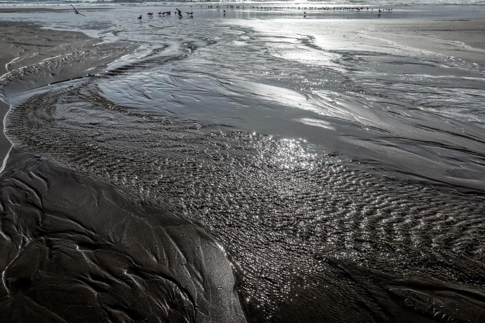 Free Image of Textured beach sand 