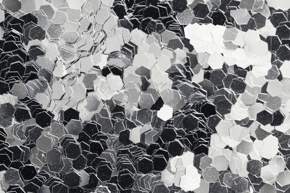 Free Image of Hexagonal glass glitter sparkles 