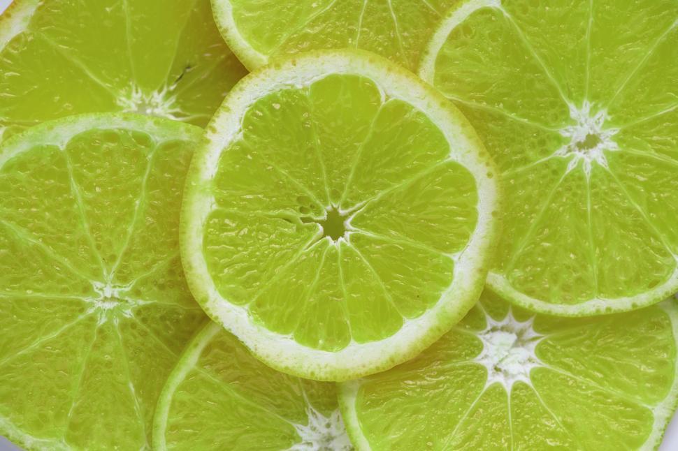Free Image of Close up of citrus slices 