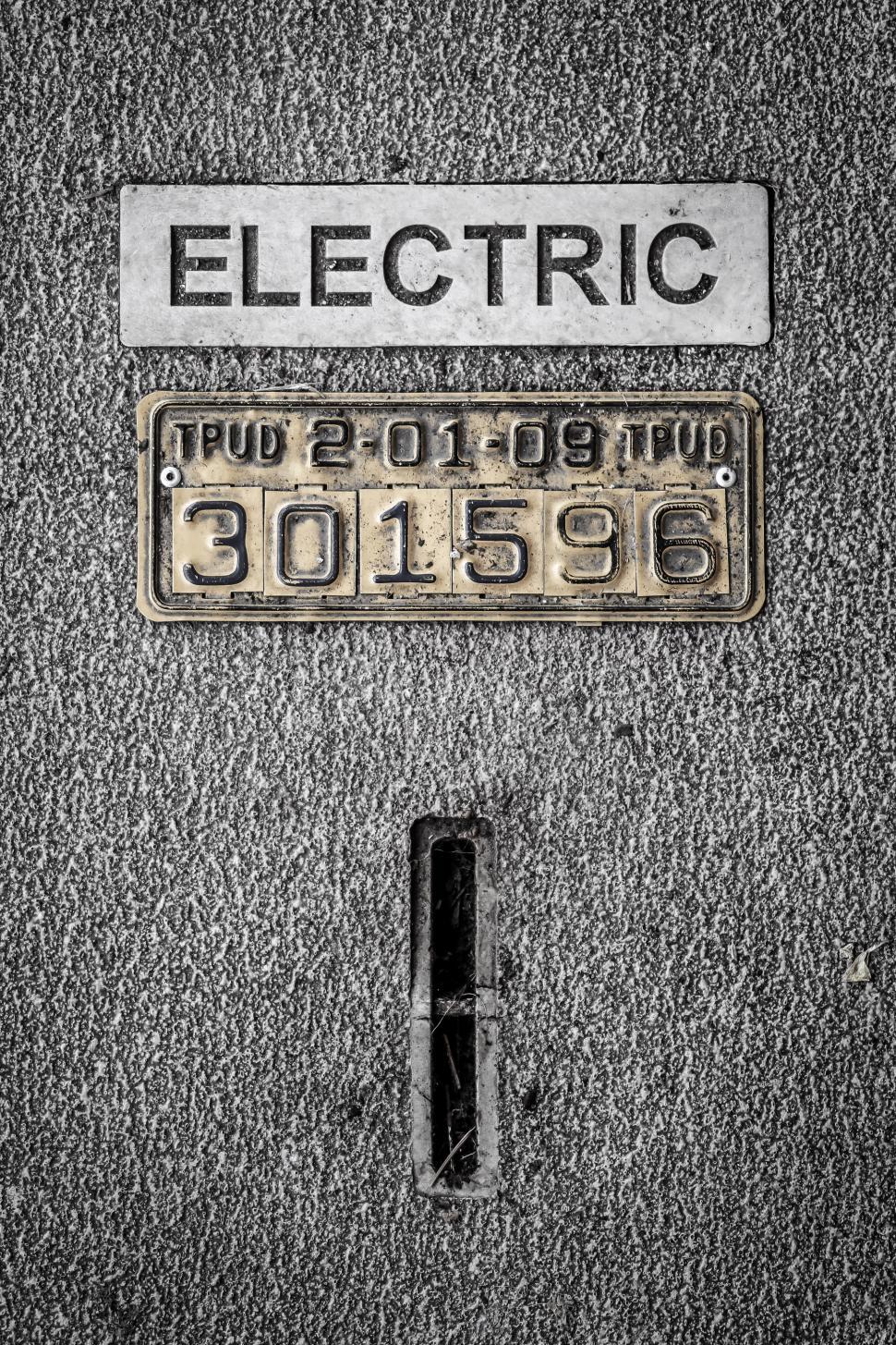 Free Image of Electric Meter Cover 