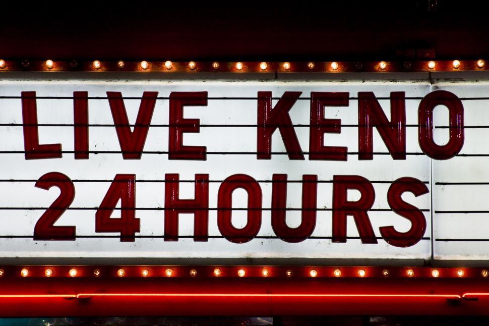 Free Image of live keno sign 