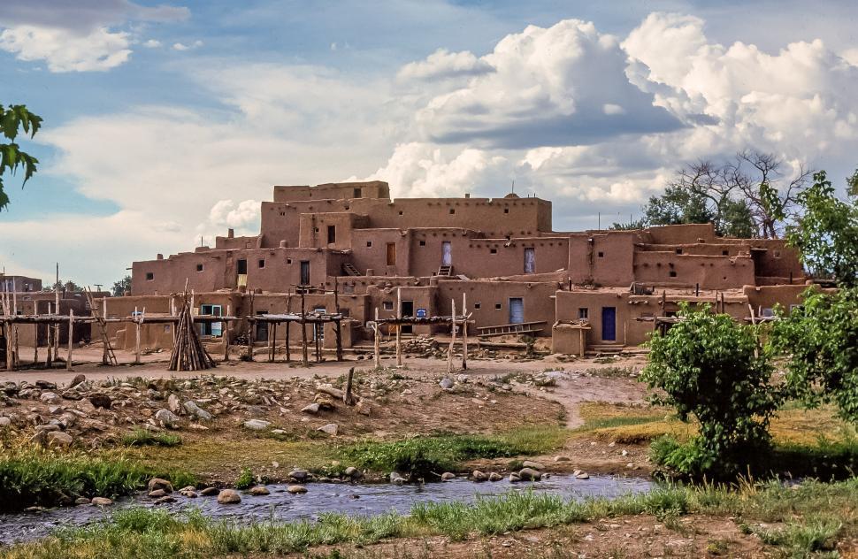 Download Free Stock Photo of Taos Pueblo, New Mexico 