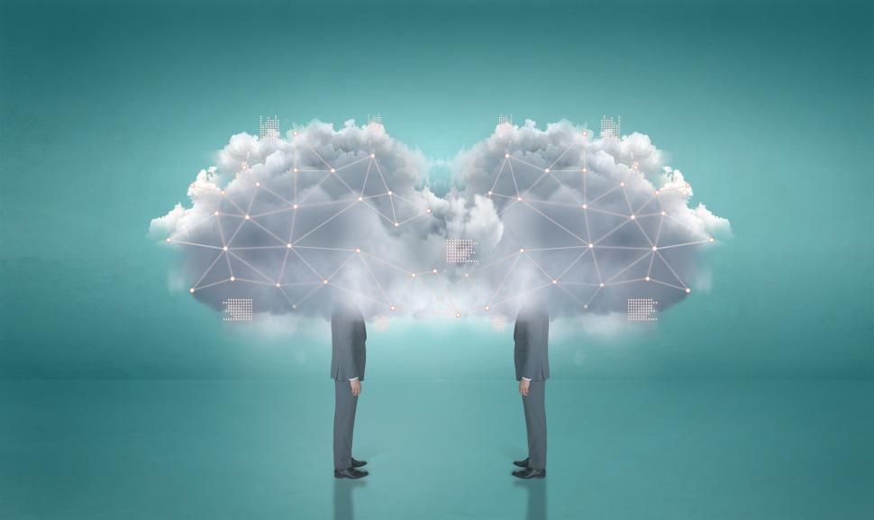 Free Image of Digital Transformation - Businessmen - Digital Cloud Tech - IT  