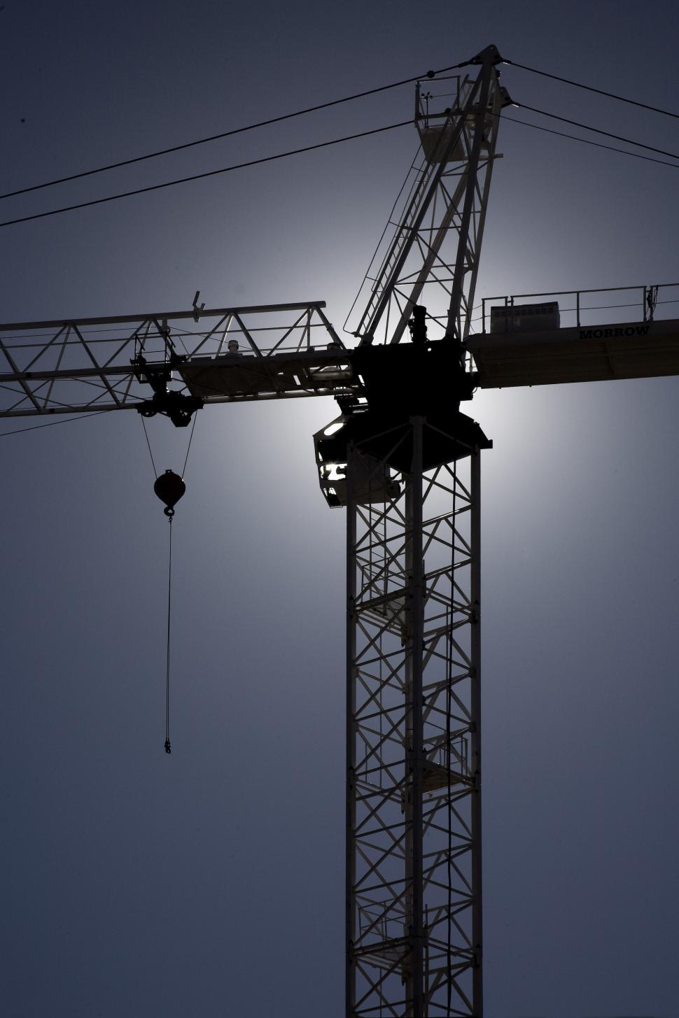 Free Image of silhouette of construction crane 