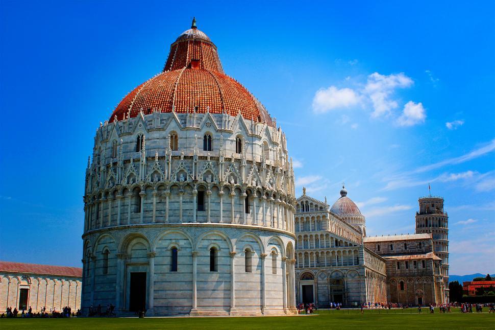 Free Image of Baptistery - Cathedral - Leaning Tower of Pisa - Piazza dei Mira 