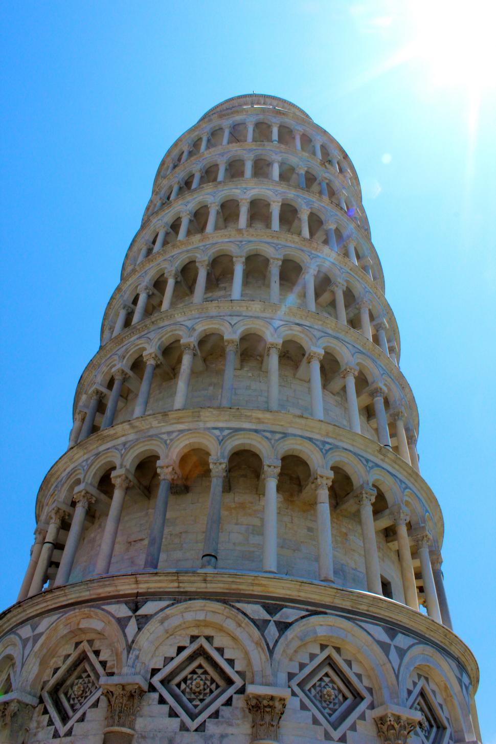 Free Image of Close-up - Leaning Tower of Pisa - Pisa - Italy 