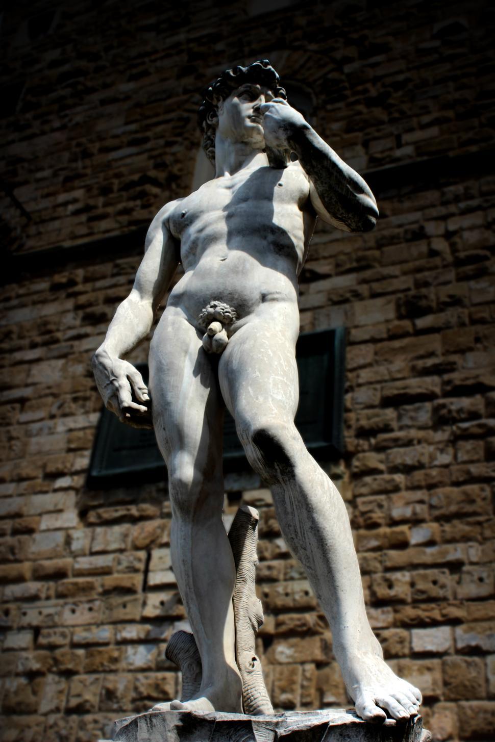 Free Image of Statue of David - Outside of Palazzo Vecchio - Florence - Italy  