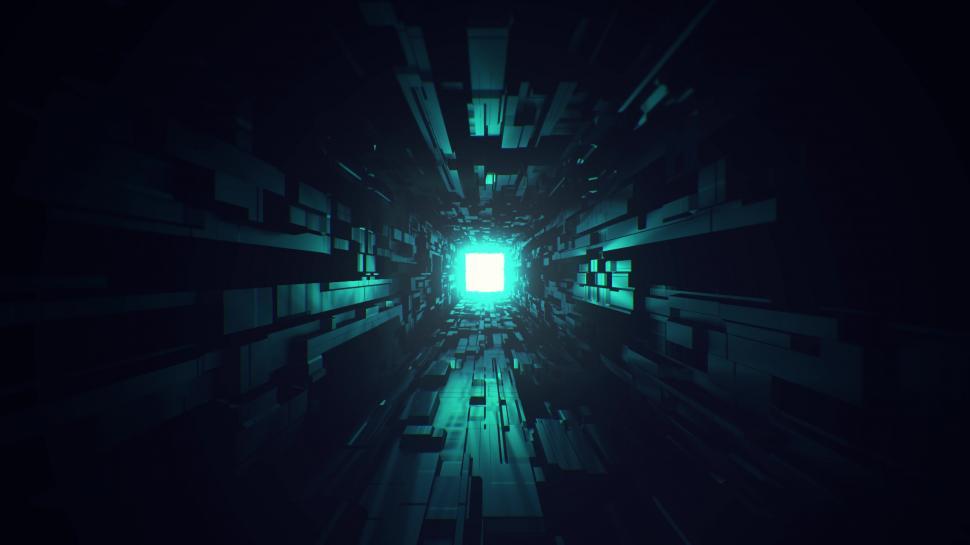 Free Image of futuristic space tunnel corridor with nice glowing shine background 3d rendering 