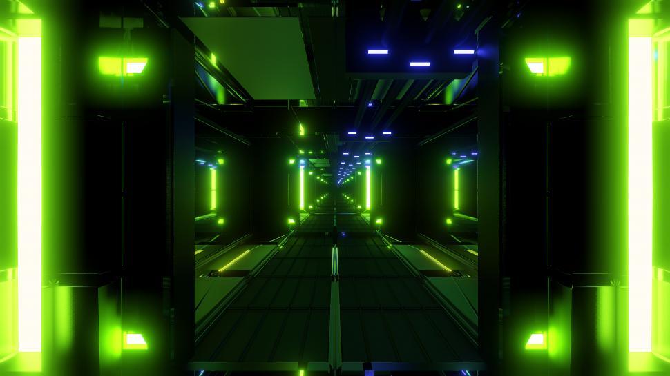 Free Image of nice glowing space tunnel background wallpaper 3d rendering 