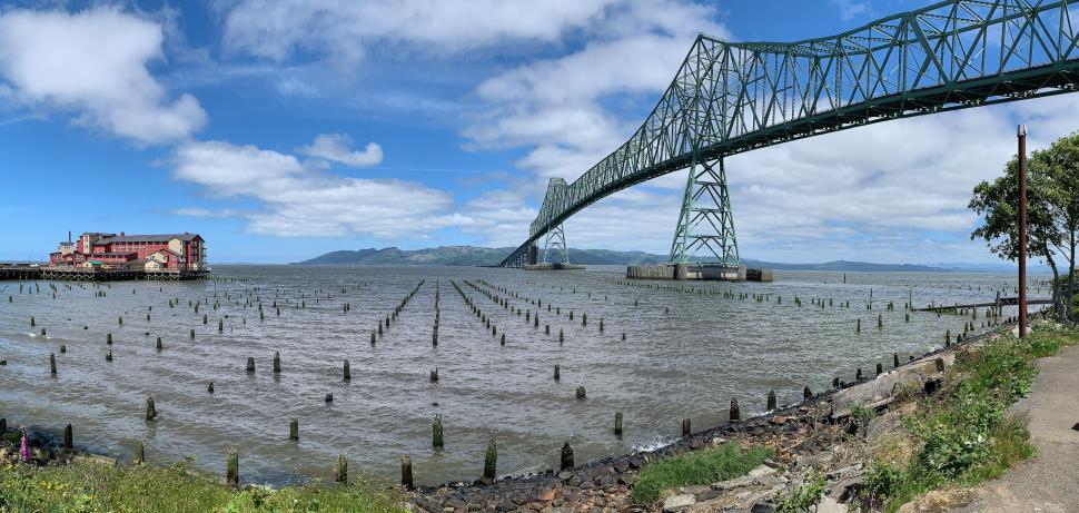Free Image of Astoria-Megler Bridge in Astoria, Oregon 