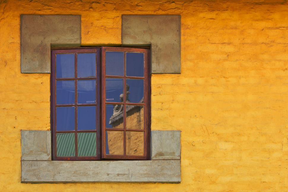 Free Image of Window Reflection of Building 