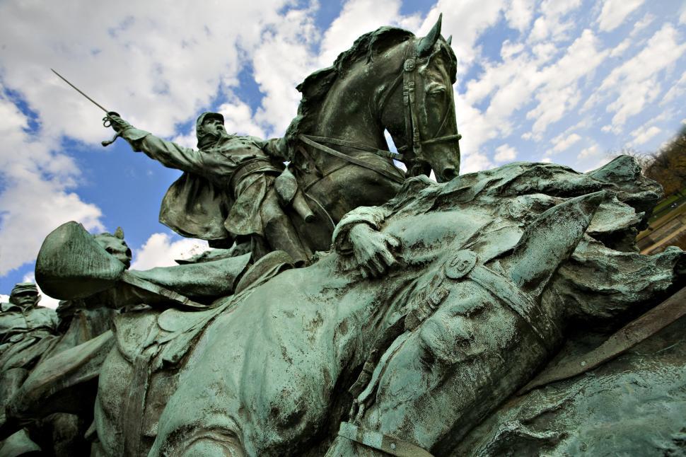 Free Image of Soldier Monument Sculpture at US Capitol 