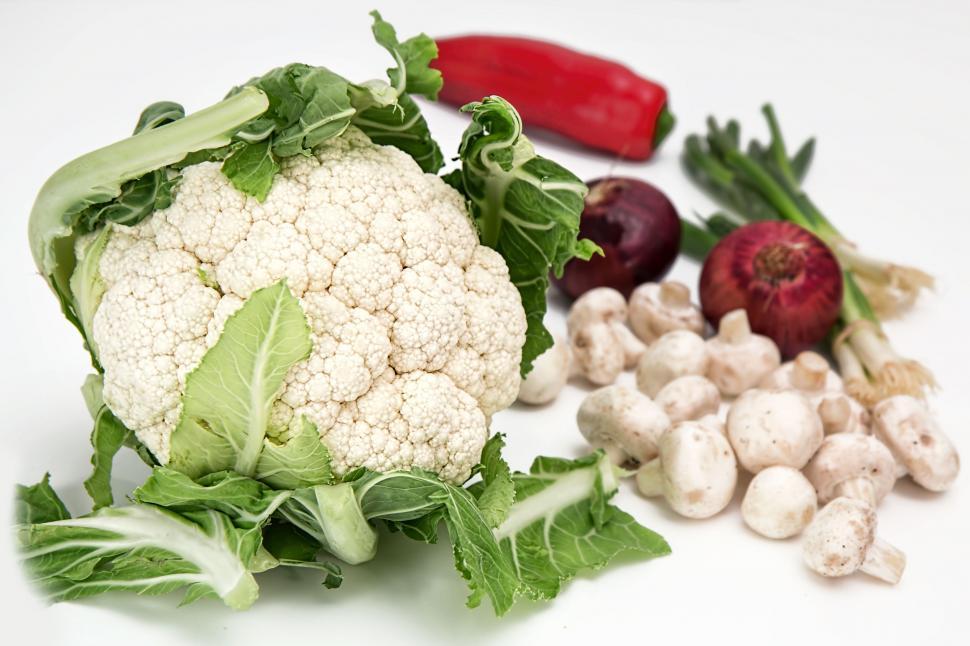 Free Image of Assorted Vegetables on White Surface 
