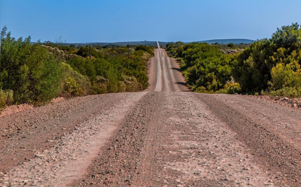 Free Image of road driving sand road travel drive highway trip transport transportation landscape rural journey scenery outdoor destination scenic route direction freedom getaway rustic countryside empty 