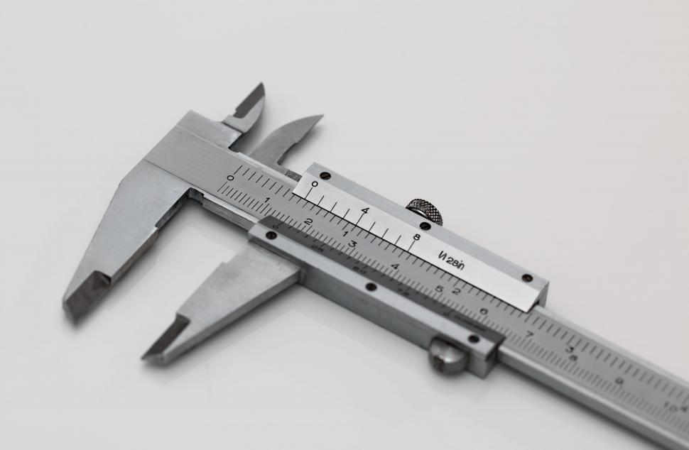 Free Image of Precision Instrument: Caliper With Ruler 