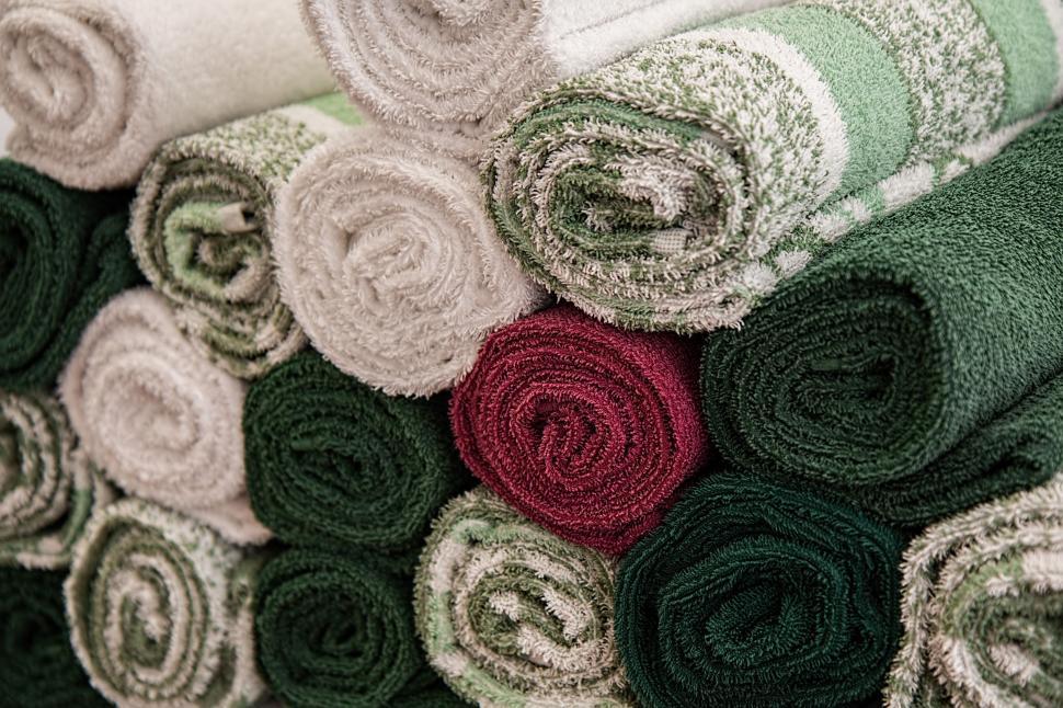 Free Image of Stack of Towels 