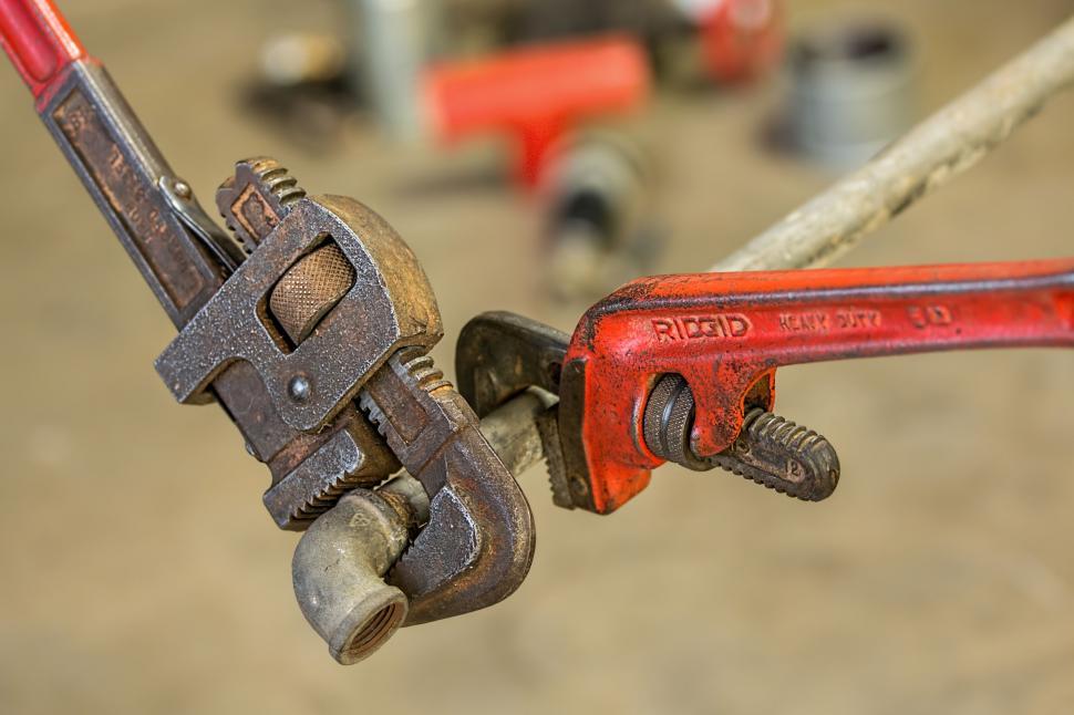 Free Image of Close-up of Wrenches Attached to a Rope 