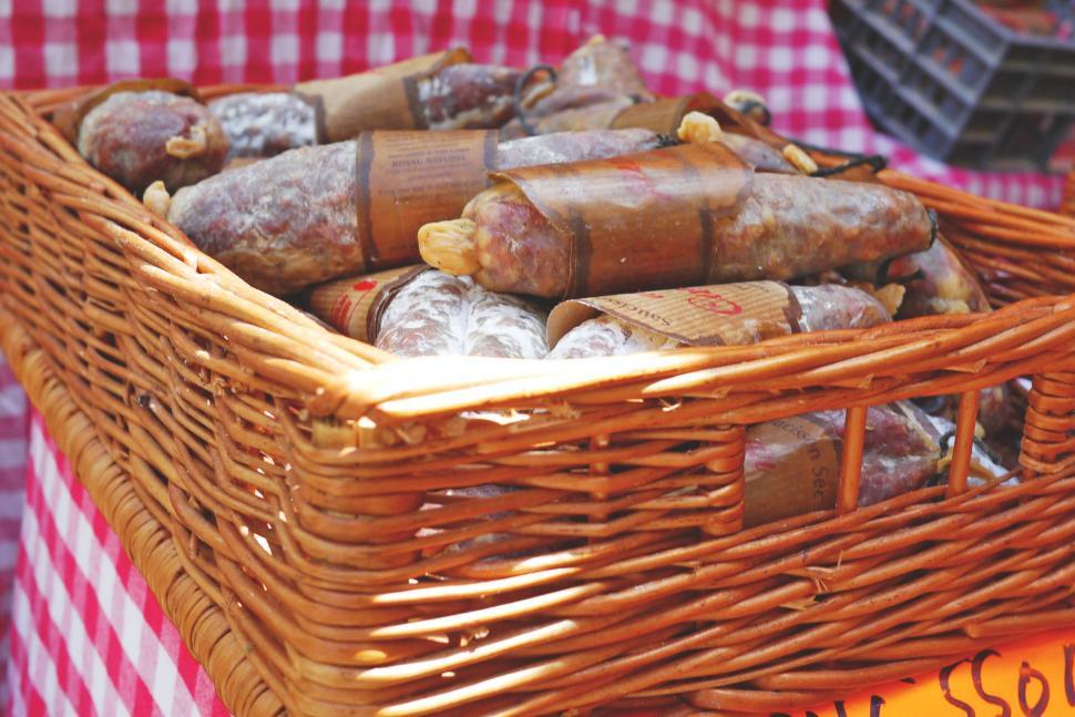Free Image of Packed Dried Sausages 