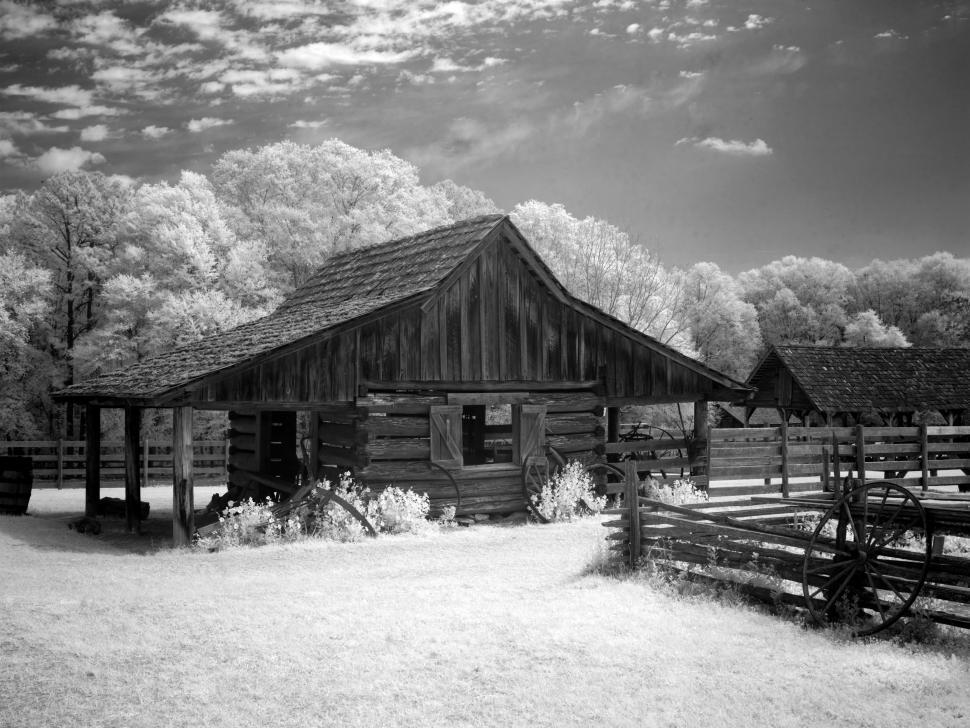 Free Image of Wooden Hut and Ranch  
