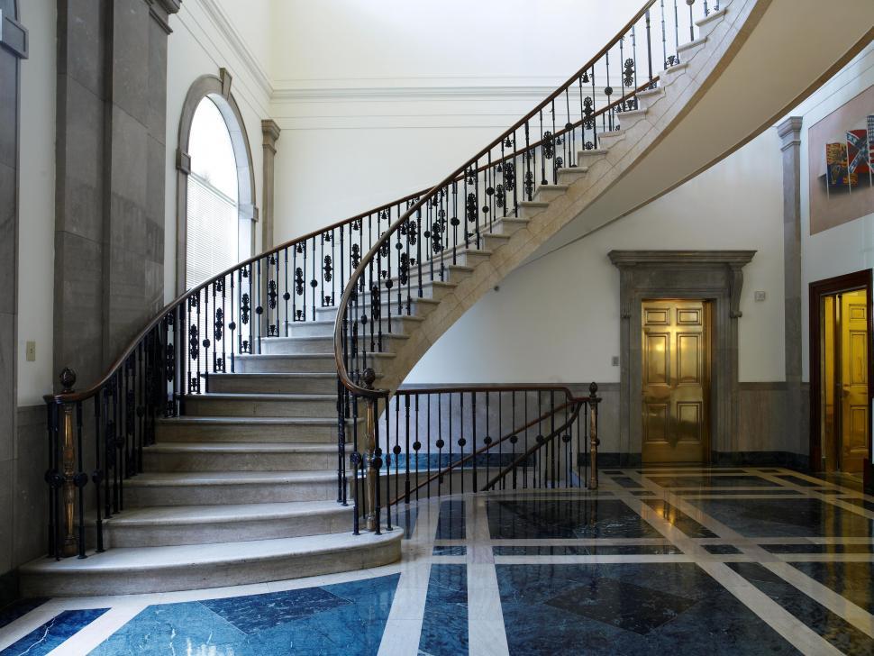 Free Image of Marble Staircase  