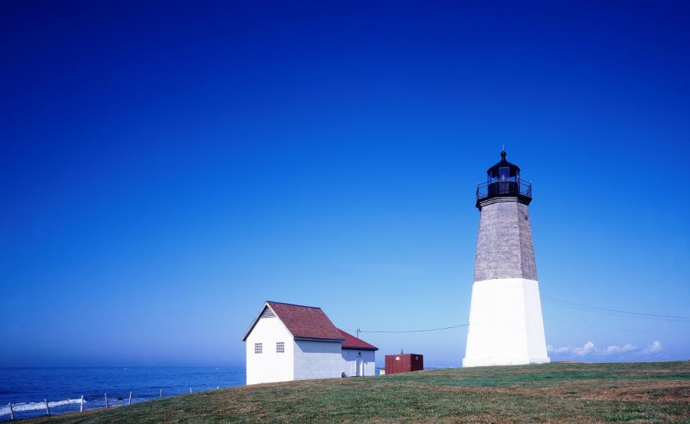 Free Image of Point Judith Lighthouse - Rhode Island 