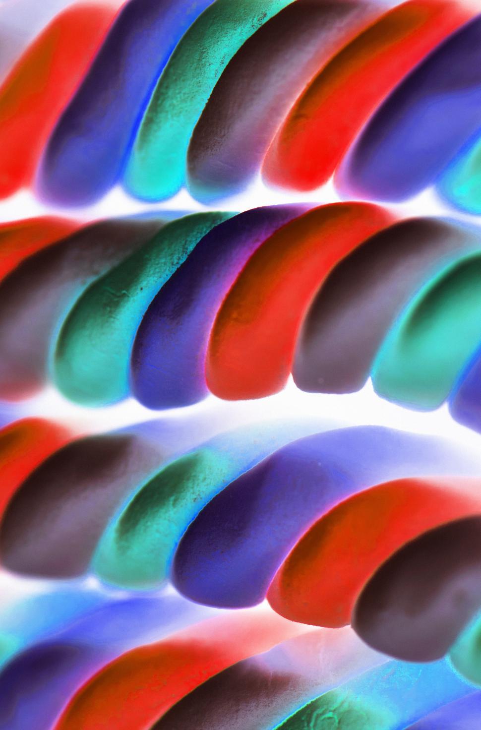 Free Image of Inverted color image of marshmallow twists 