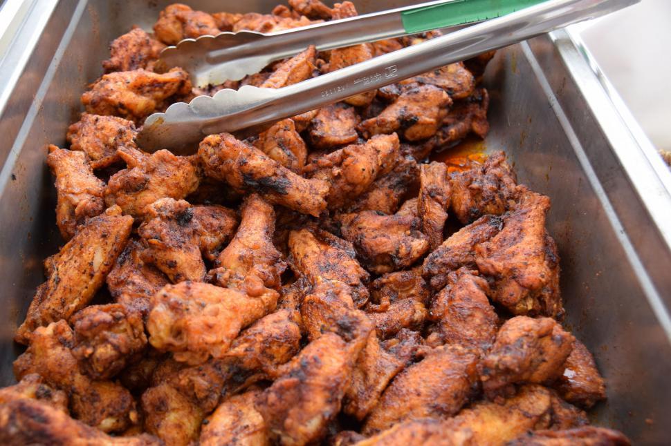 Free Image of Chicken Wings - BBQ Party  