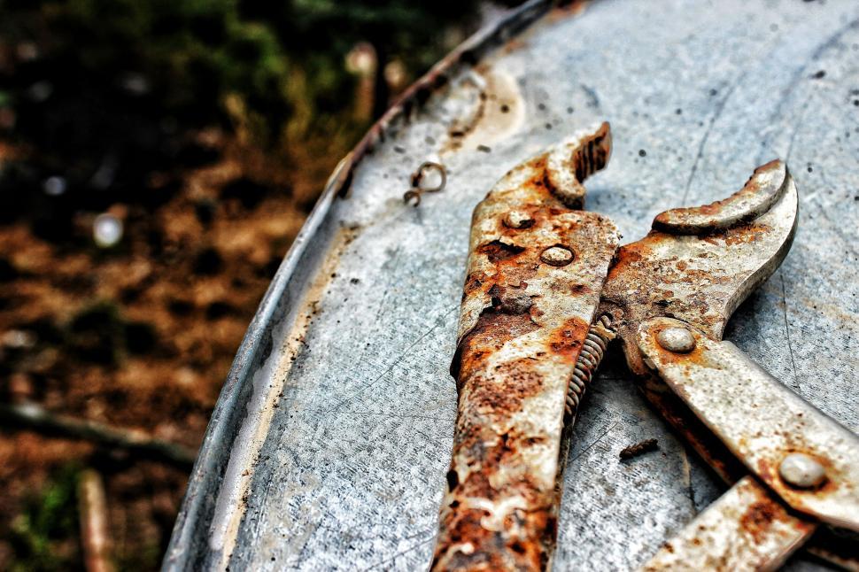Free Image of Rusted Pliers Tool  