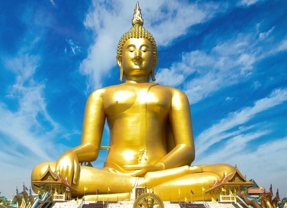 Free Image of Full View of Great Buddha of Thailand 