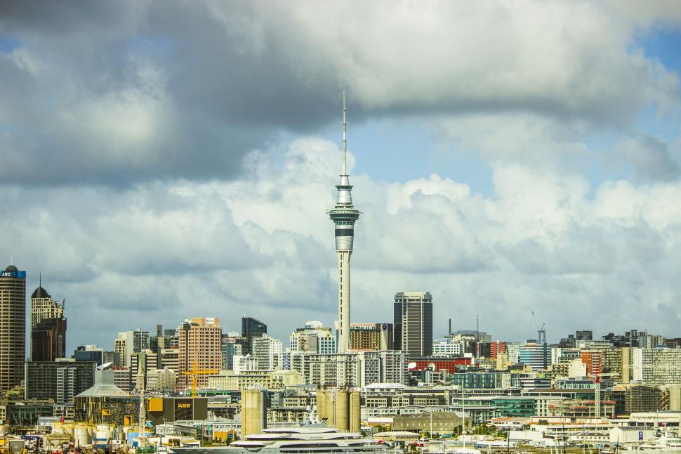 Free Image of Skyline of Auckland, New Zealand 