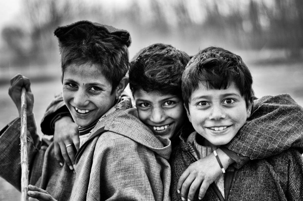 Download Free Stock Photo of Three Boy Friends  