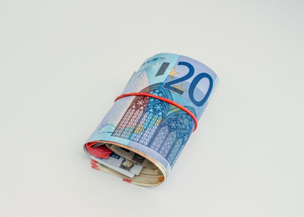 Free Image of Euro Bank Notes  
