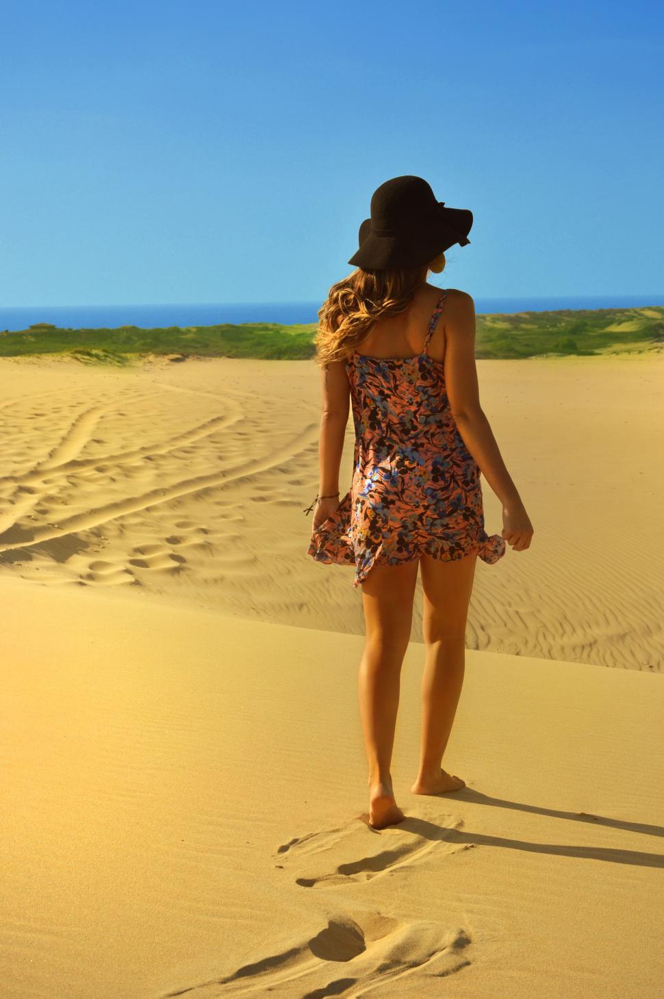 Free Image of Woman in Desert  