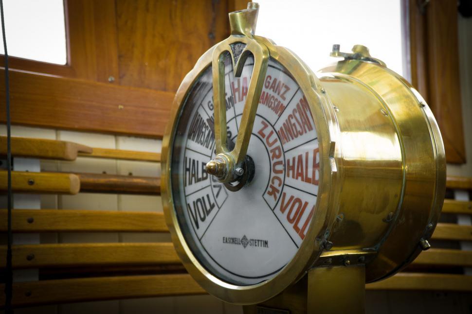 Download Free Stock Photo of Steam ship control engine 