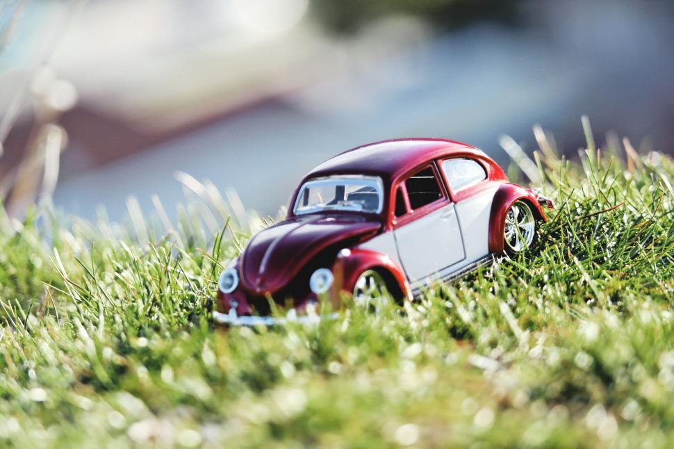Free Image of Red VW Beetle Miniature 