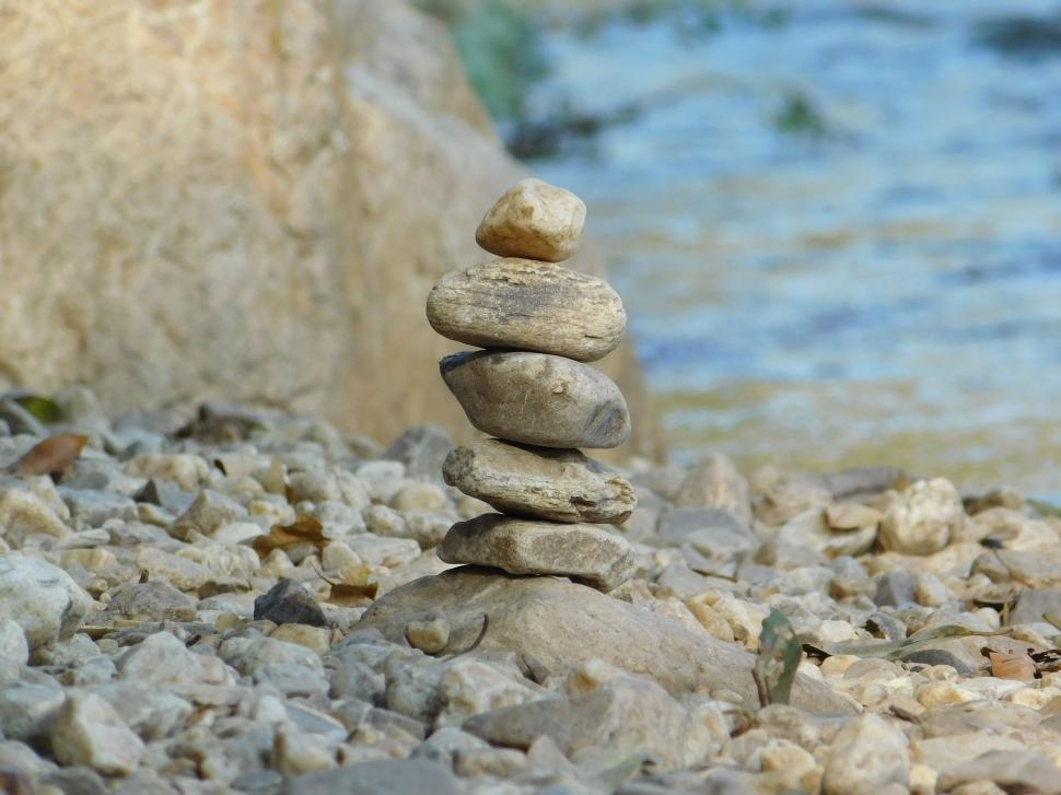 Free Image of Tower of rocks  