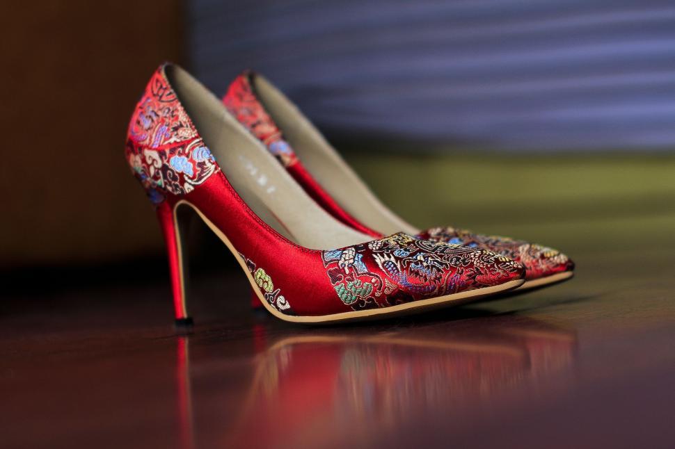 Free Image of Pair of Red heels 