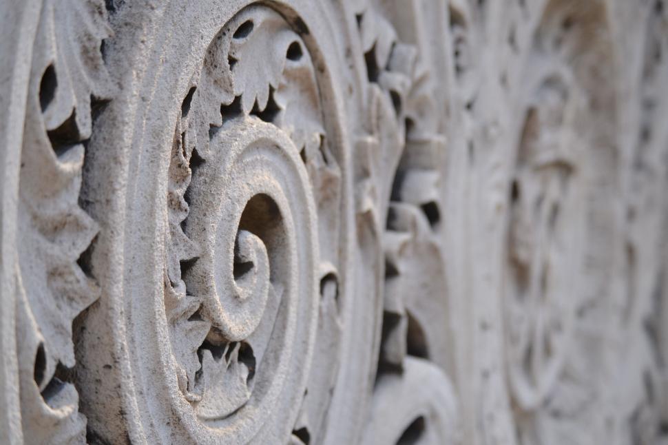 Free Image of Carved Wall  