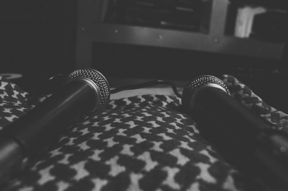 Free Image of Two Microphones  