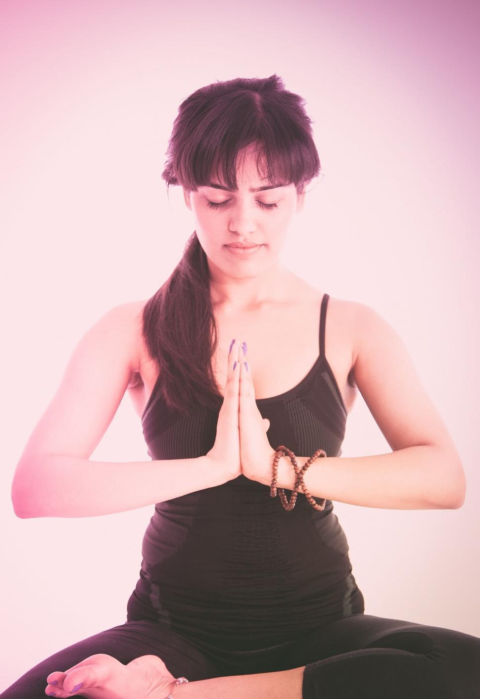 Free Image of Yoga Pose - Namaste 