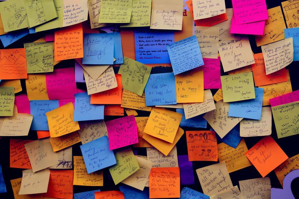 Free Image of Sticky Notes  