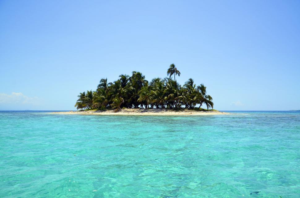 Free Image of Island on Beach  