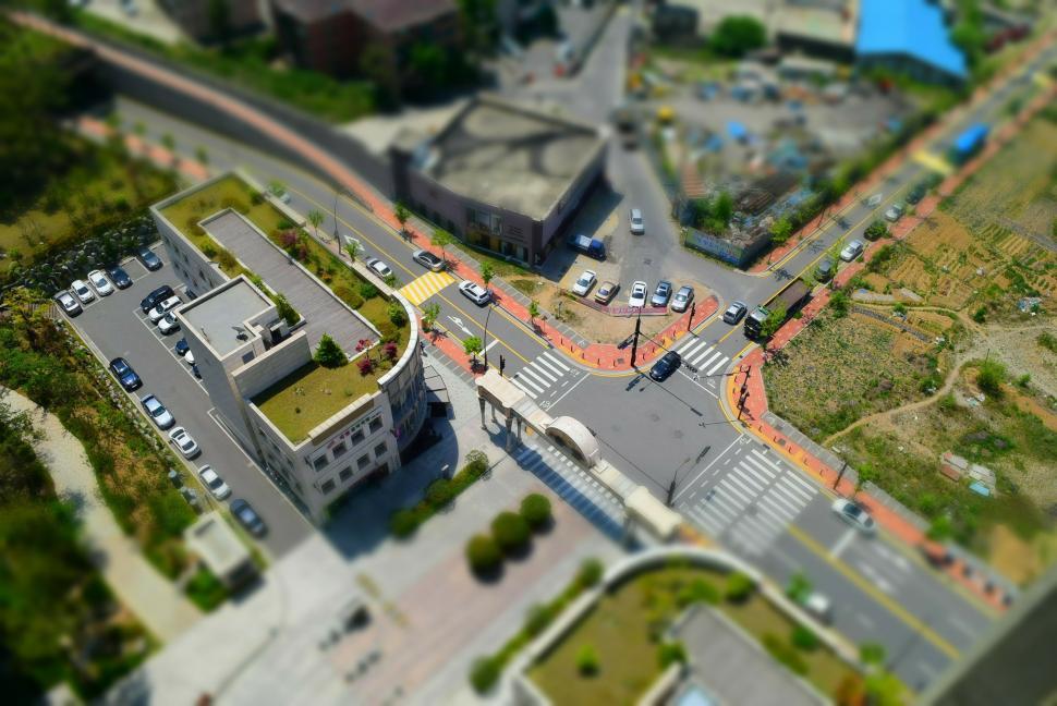 Free Image of High Angle View of Cars on Road  