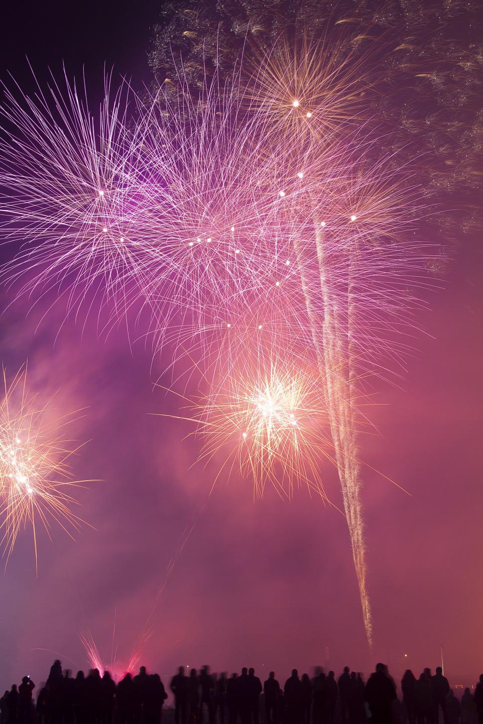 Free Image of New Year Celebrations with Fireworks  