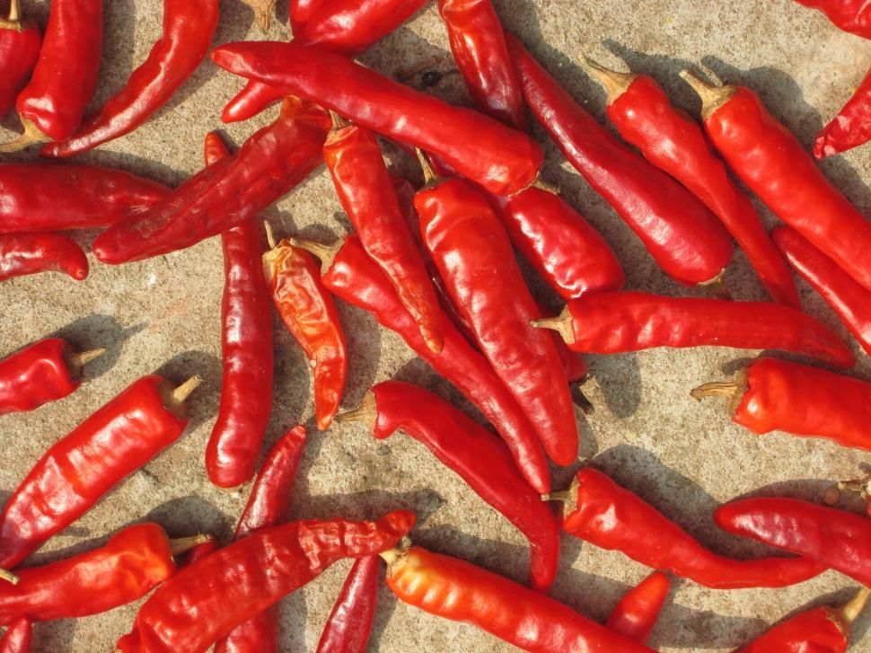 Free Image of Red Pointed Peppers  