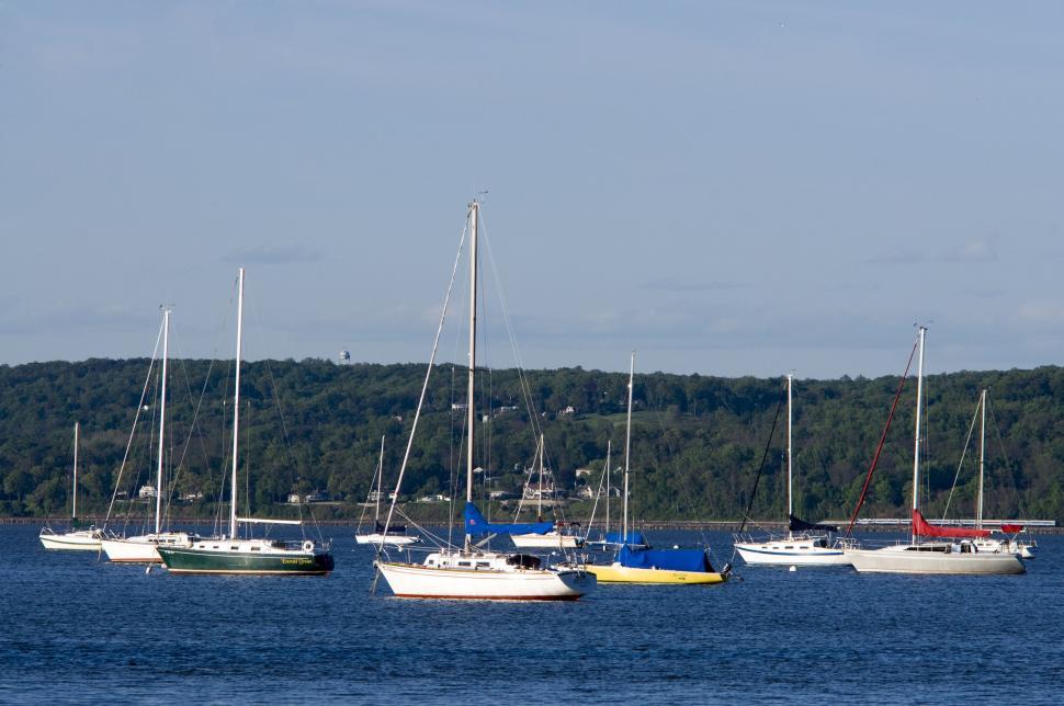 Free Image of Boats in Hudson River 